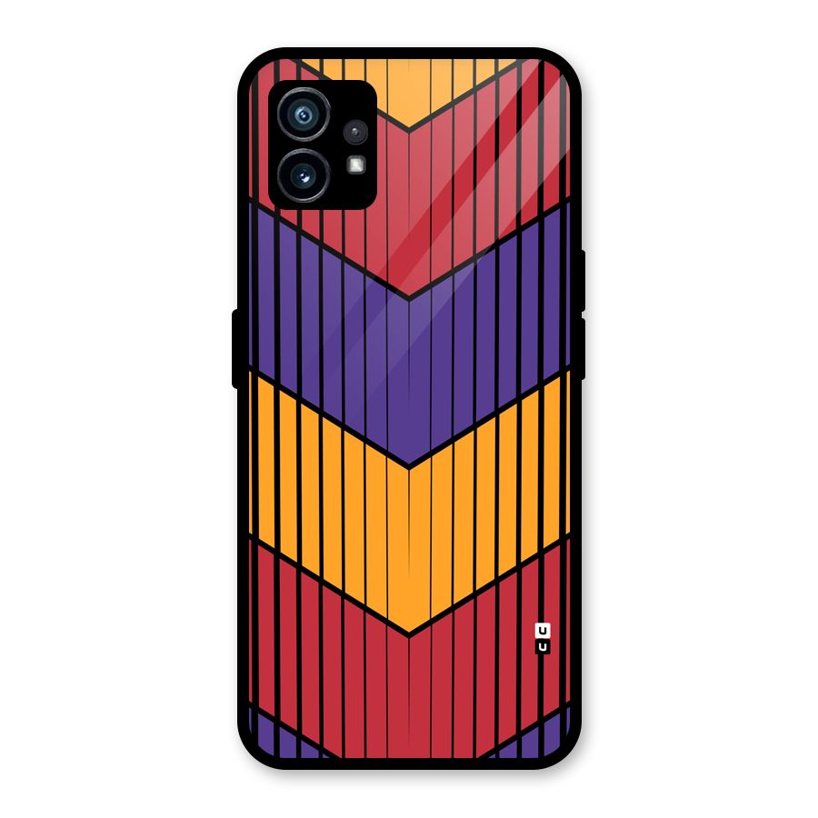 Angular Stripes Glass Back Case for Nothing Phone 1