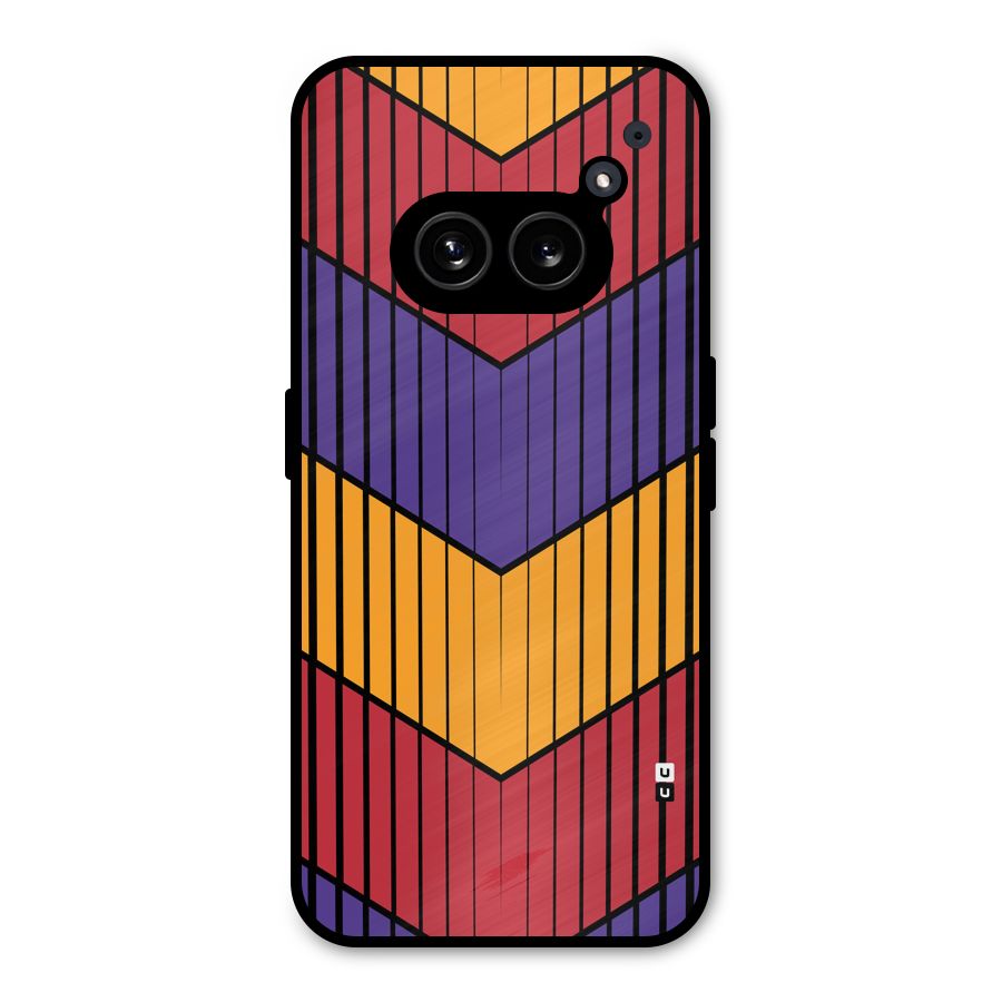 Angular Stripes Metal Back Case for Nothing Phone 2a
