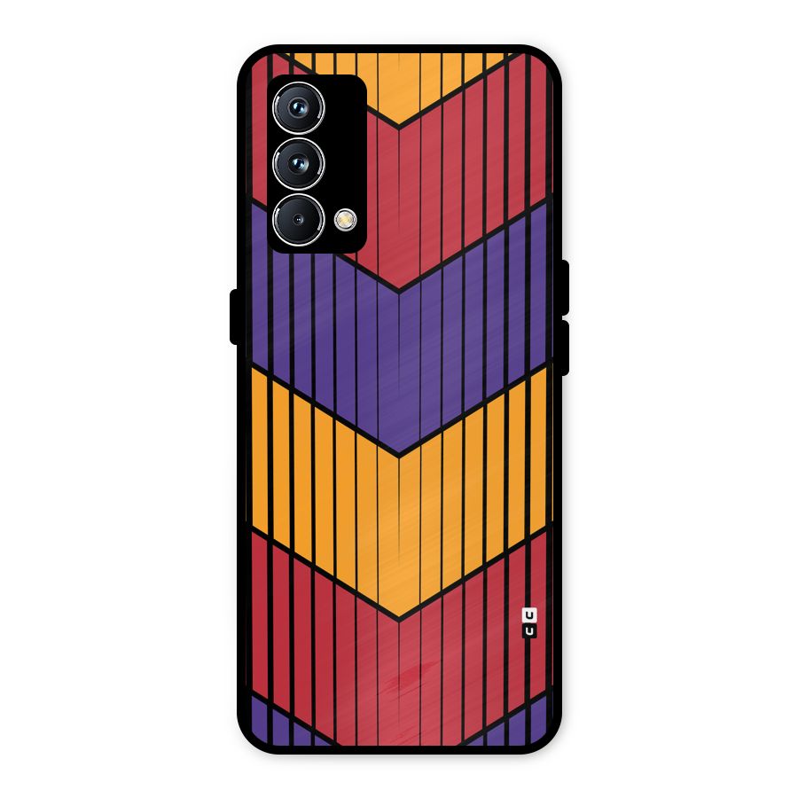 Angular Stripes Metal Back Case for Realme GT Master Edition