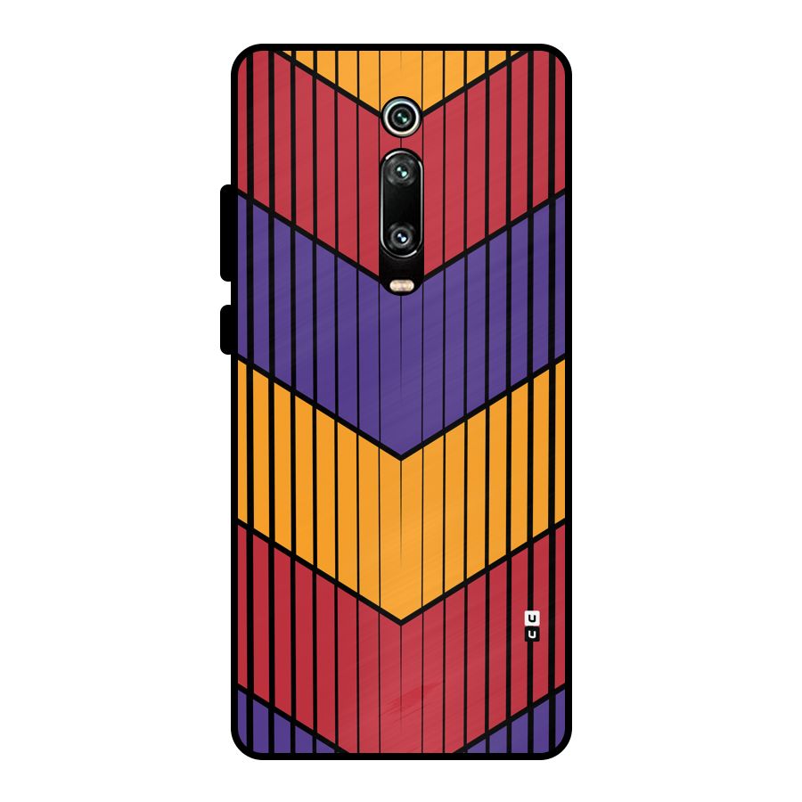 Angular Stripes Metal Back Case for Redmi K20