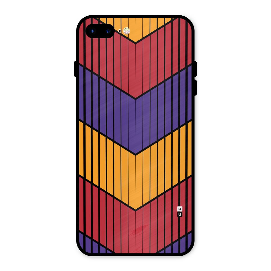 Angular Stripes Metal Back Case for iPhone 7 Plus