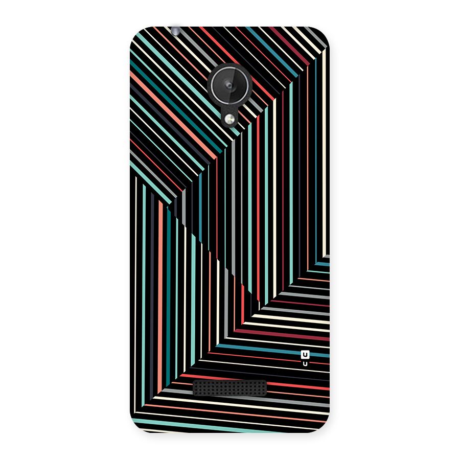 Angulars Stripes Back Case for Canvas Spark Q380