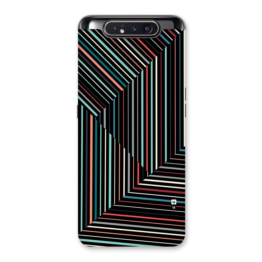 Angulars Stripes Back Case for Galaxy A80