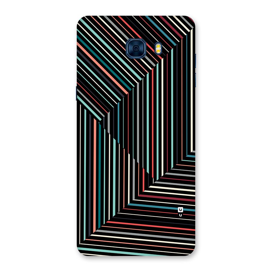Angulars Stripes Back Case for Galaxy C7 Pro
