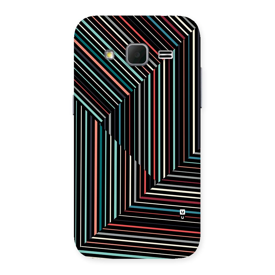 Angulars Stripes Back Case for Galaxy Core Prime