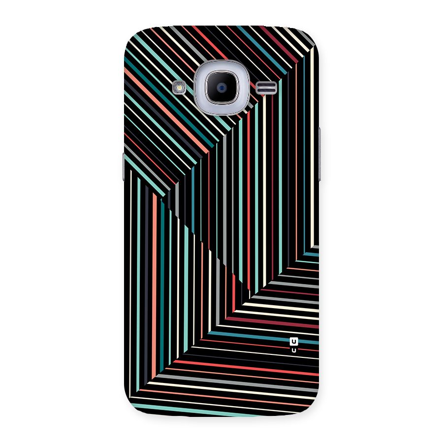 Angulars Stripes Back Case for Galaxy J2 2016