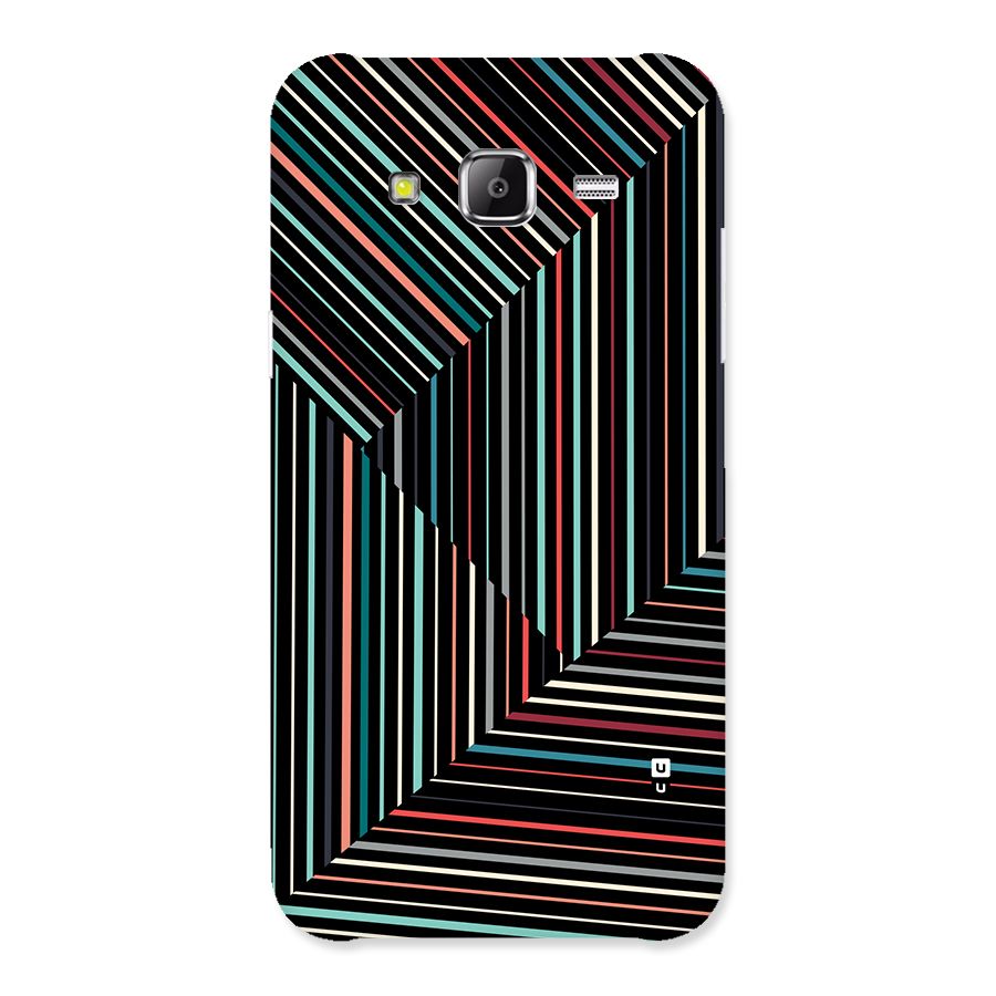 Angulars Stripes Back Case for Galaxy J2 Prime