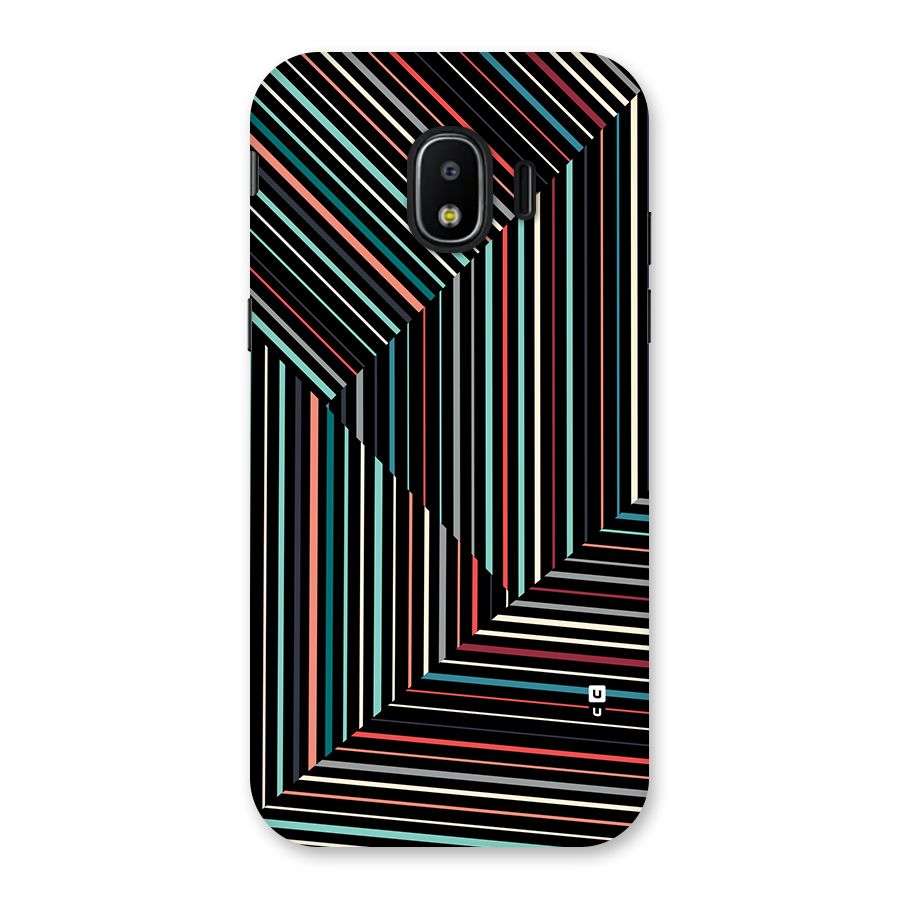 Angulars Stripes Back Case for Galaxy J2 Pro 2018