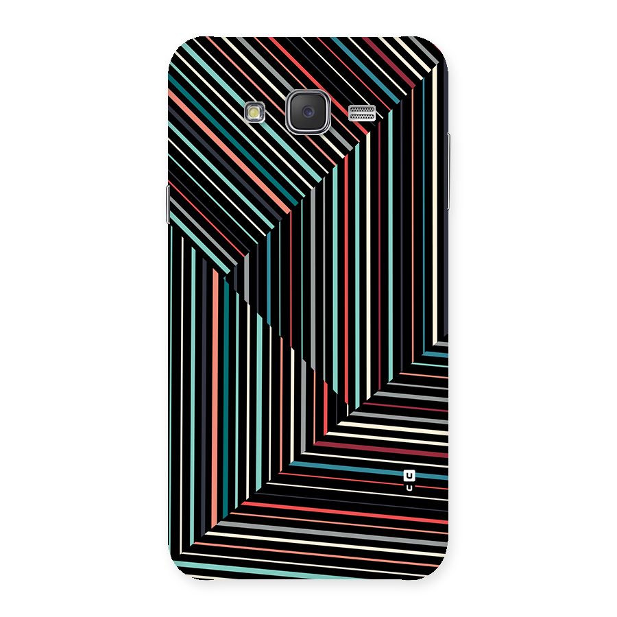 Angulars Stripes Back Case for Galaxy J7
