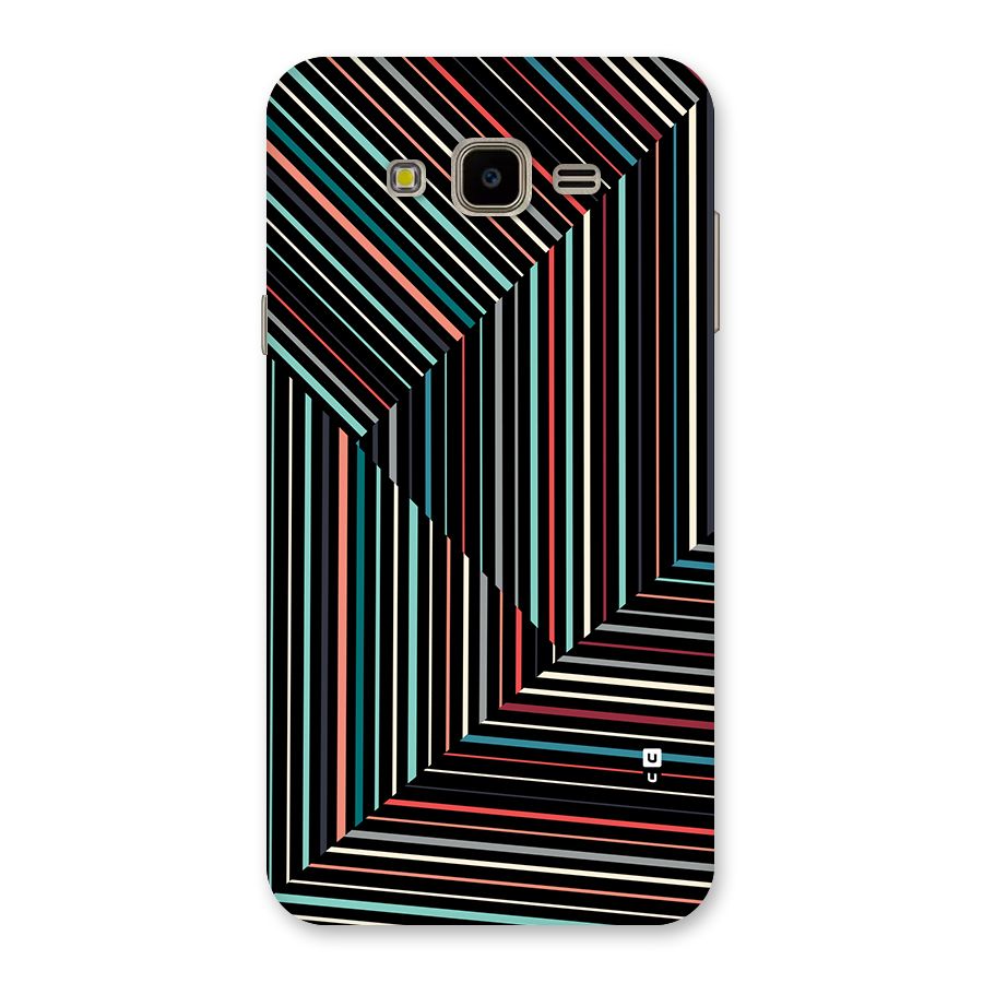 Angulars Stripes Back Case for Galaxy J7 Nxt