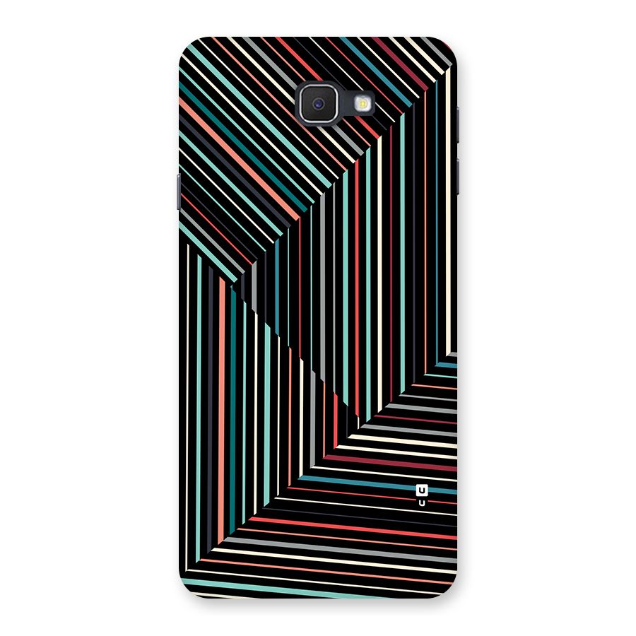 Angulars Stripes Back Case for Galaxy J7 Prime