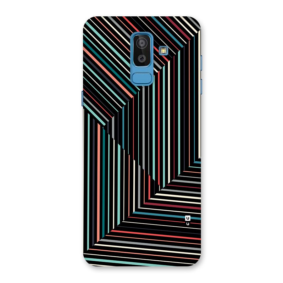 Angulars Stripes Back Case for Galaxy J8