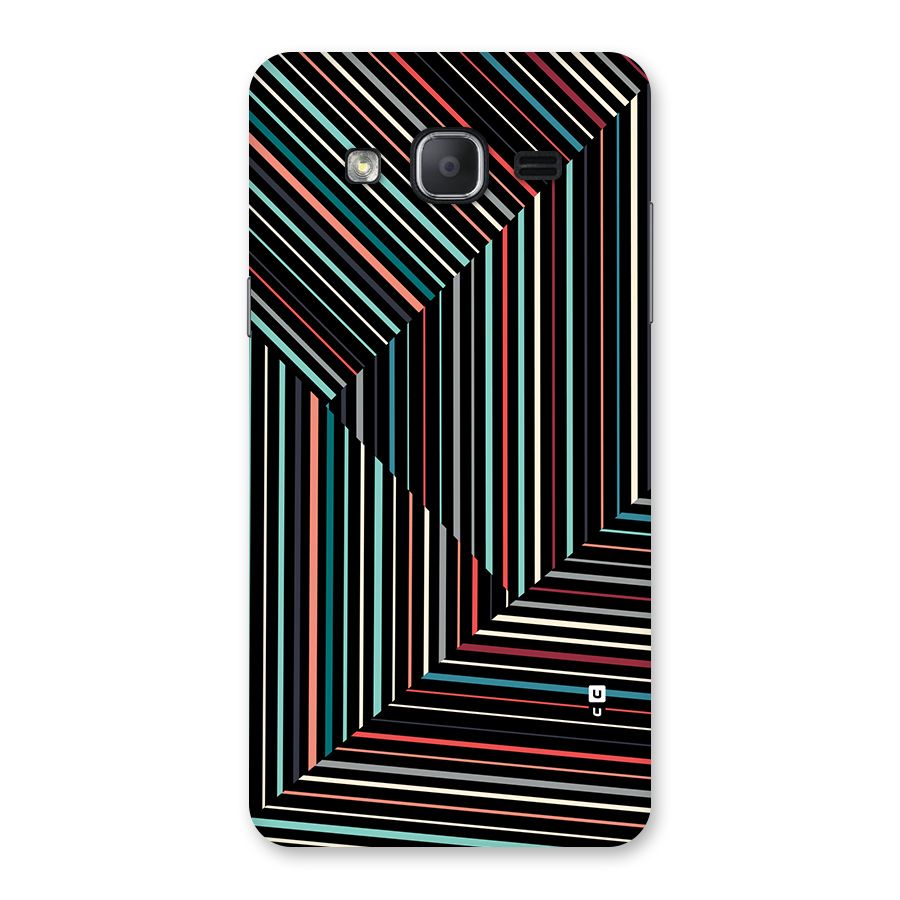 Angulars Stripes Back Case for Galaxy On7 2015