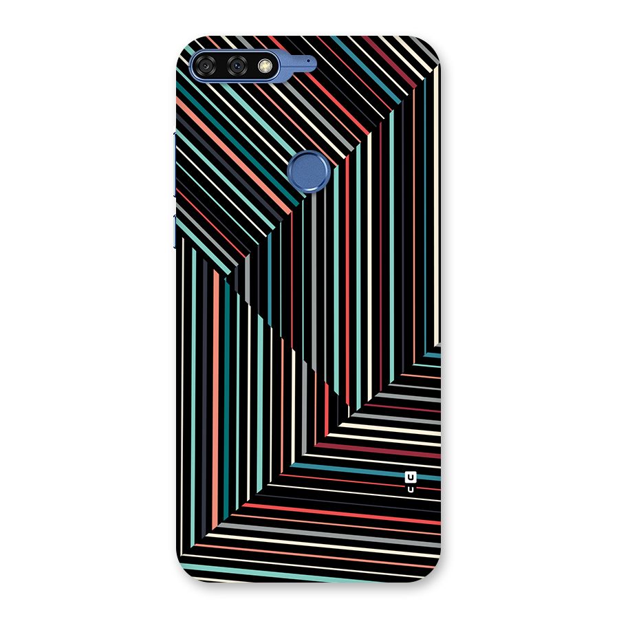 Angulars Stripes Back Case for Honor 7C