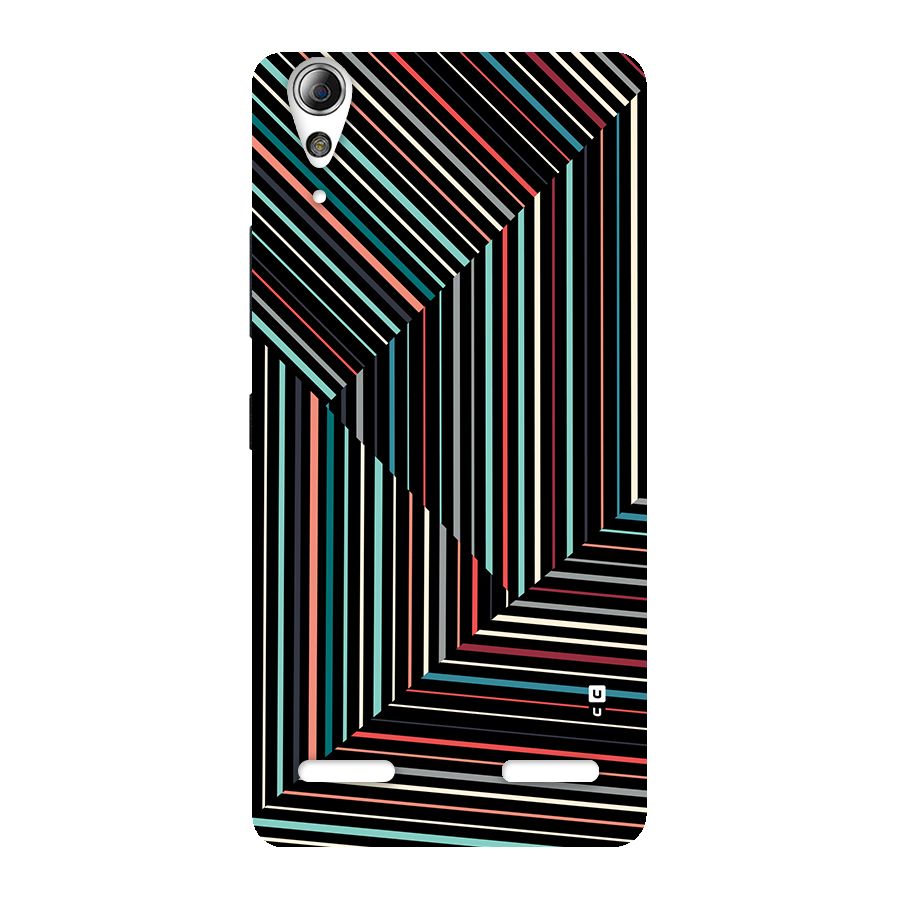 Angulars Stripes Back Case for Lenovo A6000 Plus