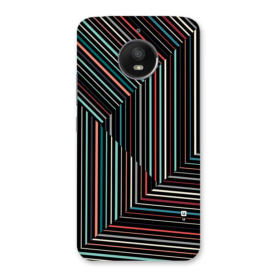 Angulars Stripes Back Case for Moto E4 Plus