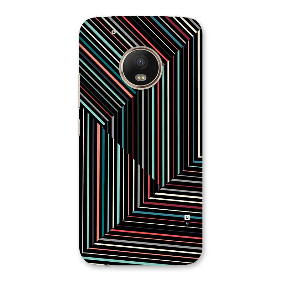 Angulars Stripes Back Case for Moto G5 Plus
