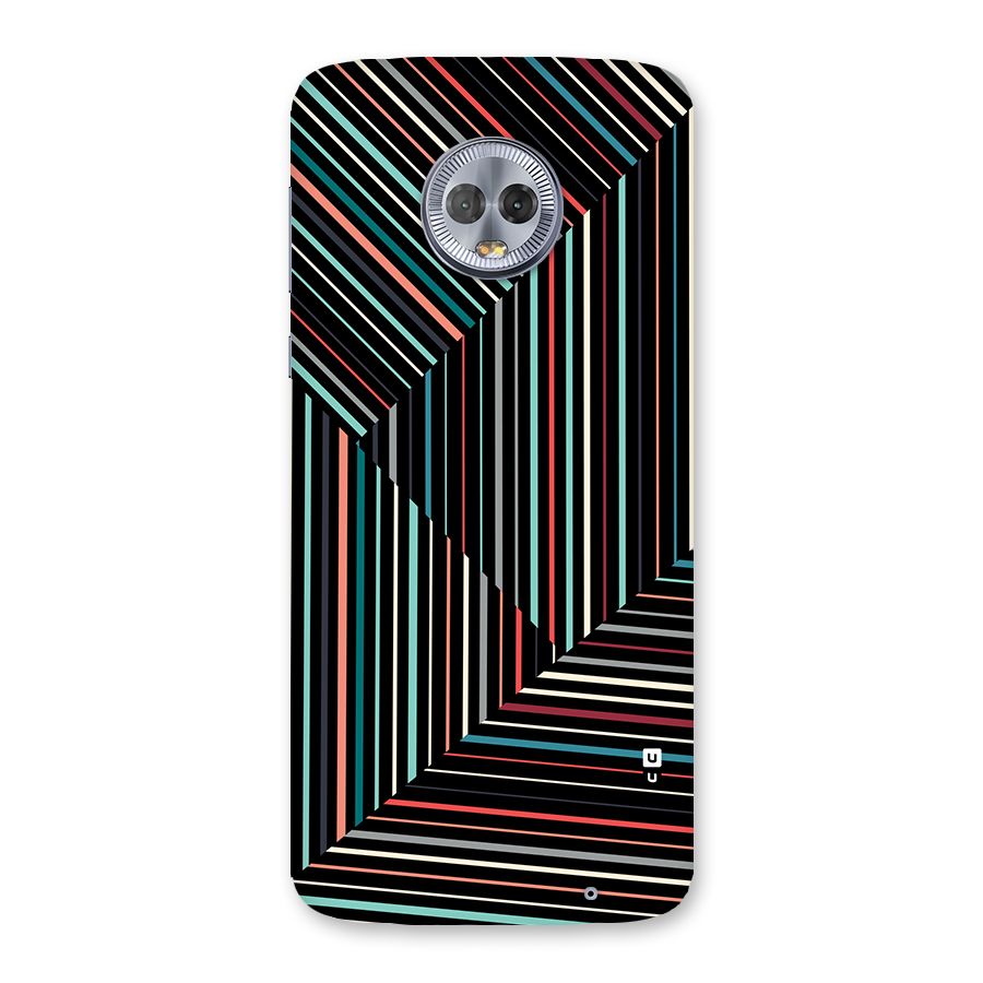 Angulars Stripes Back Case for Moto G6 Plus