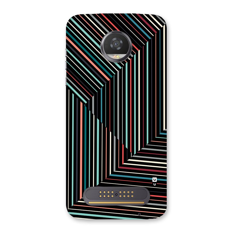 Angulars Stripes Back Case for Moto Z2 Play