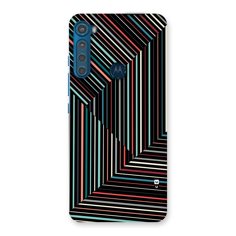 Angulars Stripes Back Case for Motorola One Fusion Plus