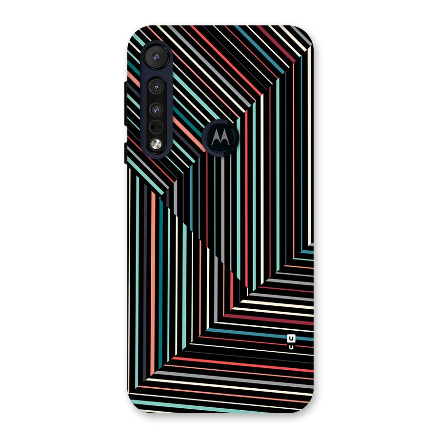 Angulars Stripes Back Case for Motorola One Macro
