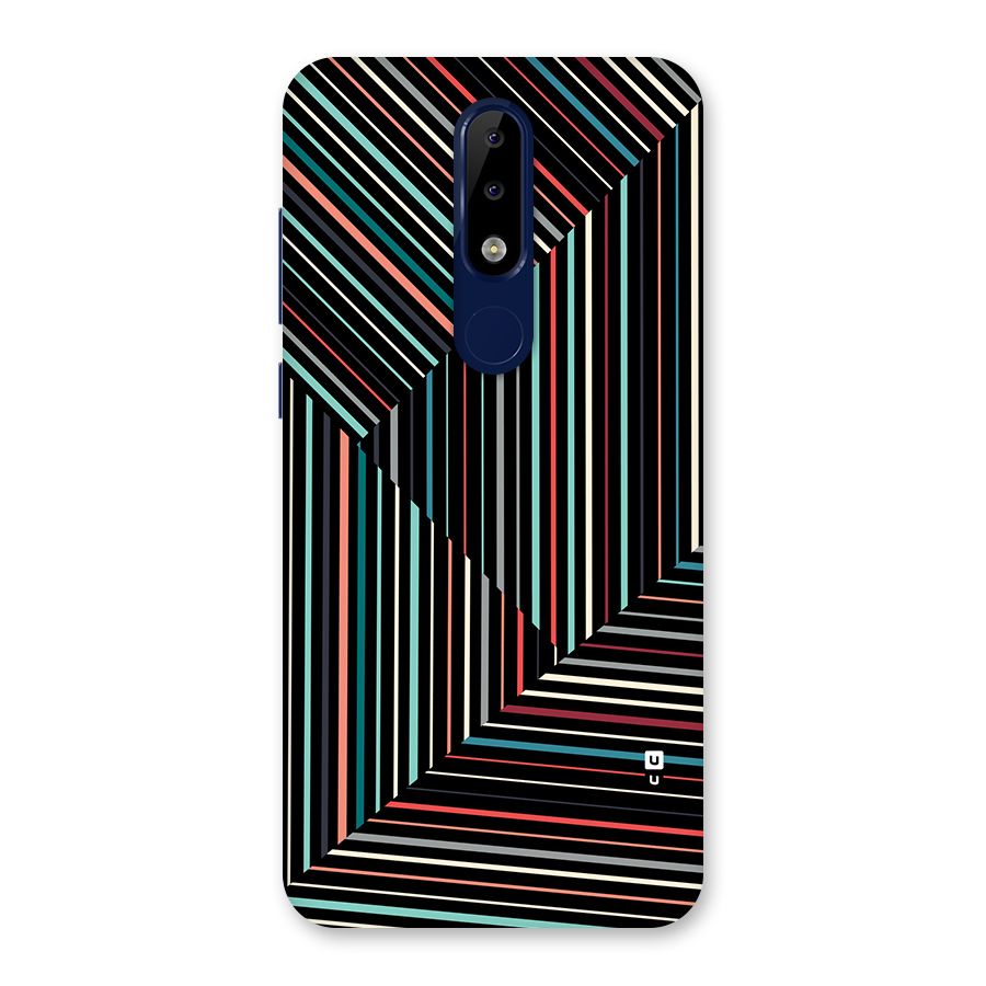 Angulars Stripes Back Case for Nokia 5.1 Plus