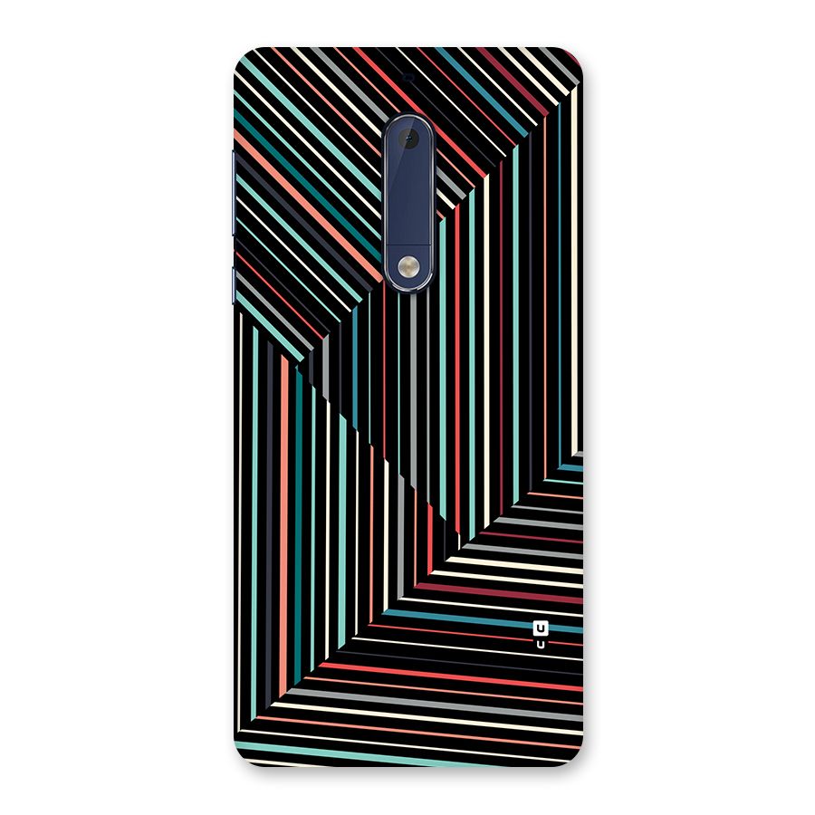 Angulars Stripes Back Case for Nokia 5