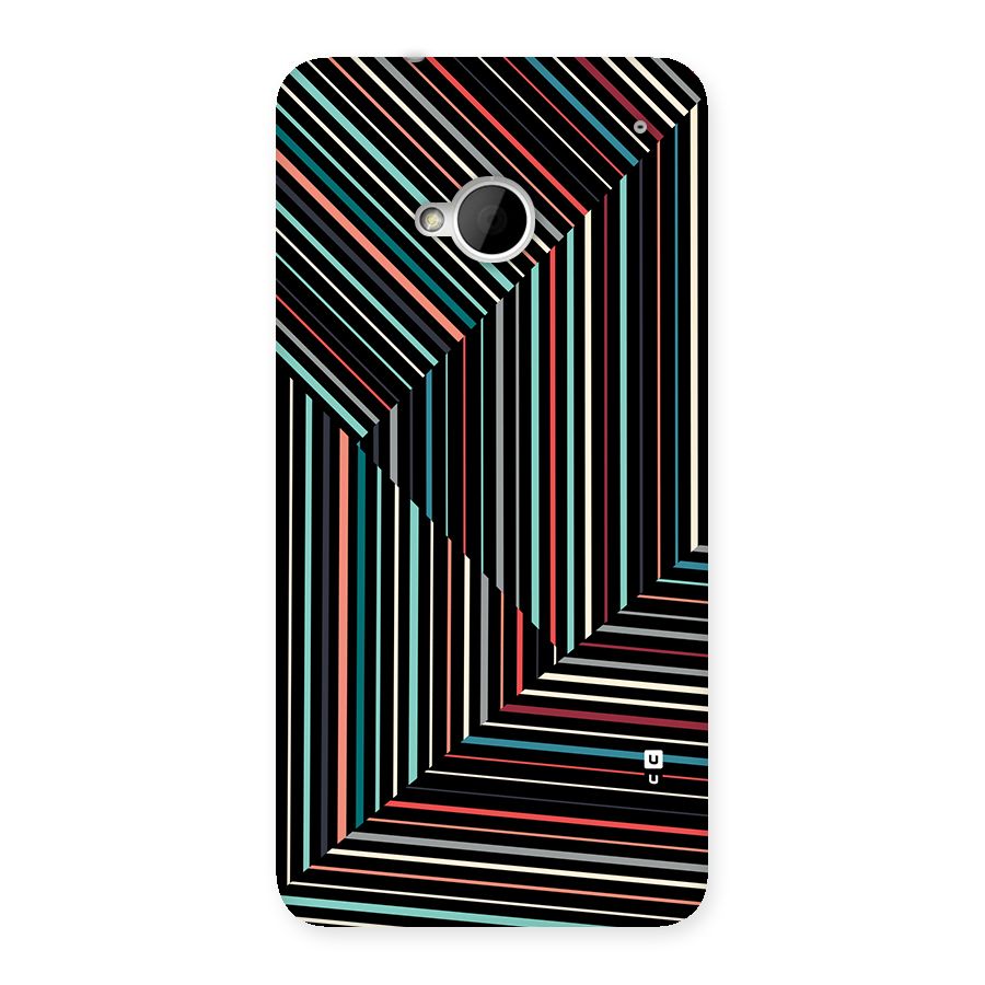 Angulars Stripes Back Case for One M7 (Single Sim)