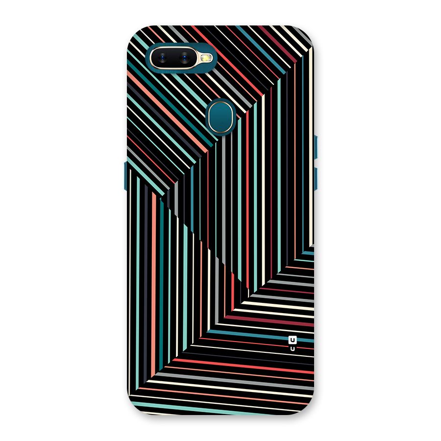Angulars Stripes Back Case for Oppo A12
