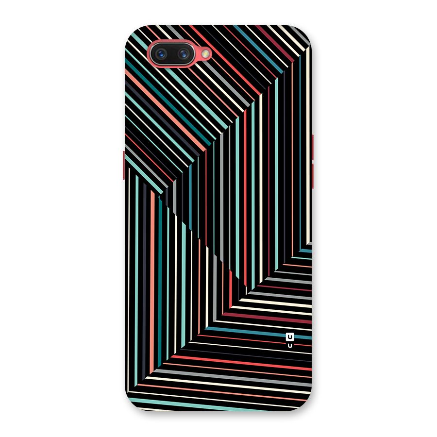 Angulars Stripes Back Case for Oppo A3s