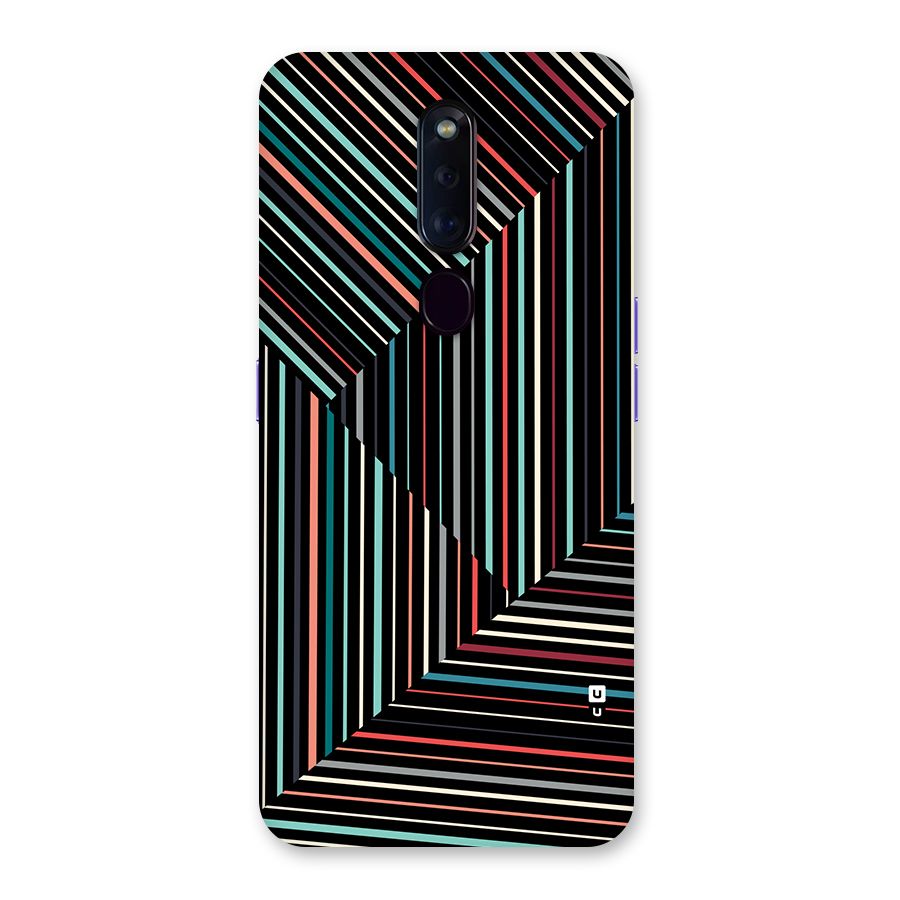 Angulars Stripes Back Case for Oppo F11 Pro