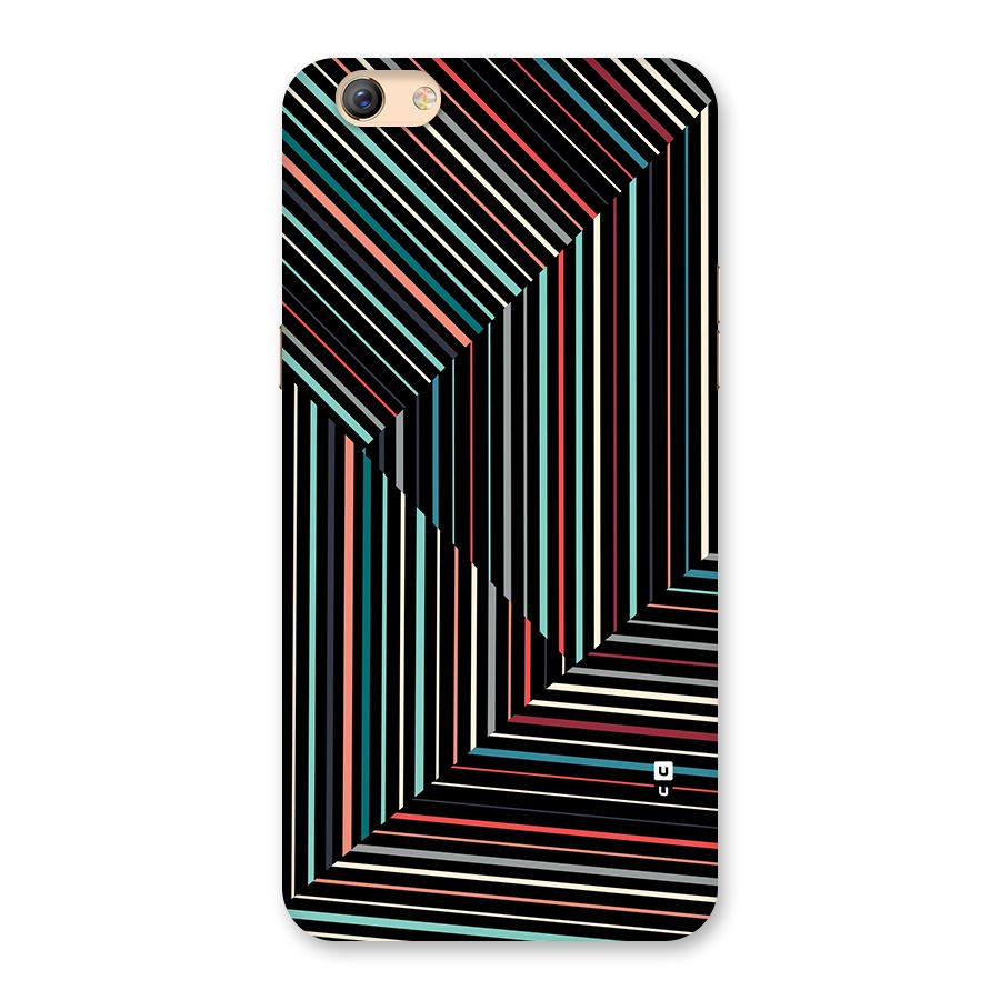 Angulars Stripes Back Case for Oppo F3 Plus