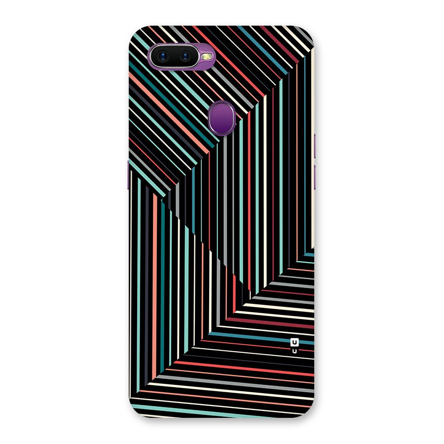 Angulars Stripes Back Case for Oppo F9