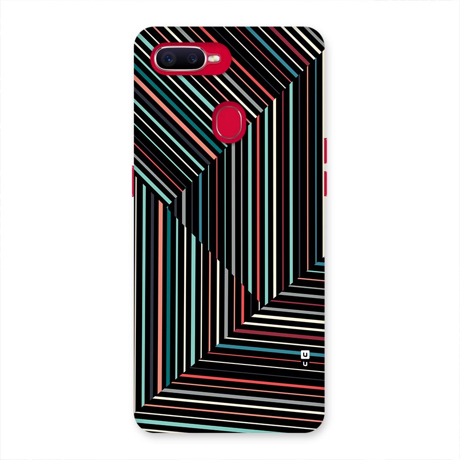 Angulars Stripes Back Case for Oppo F9 Pro