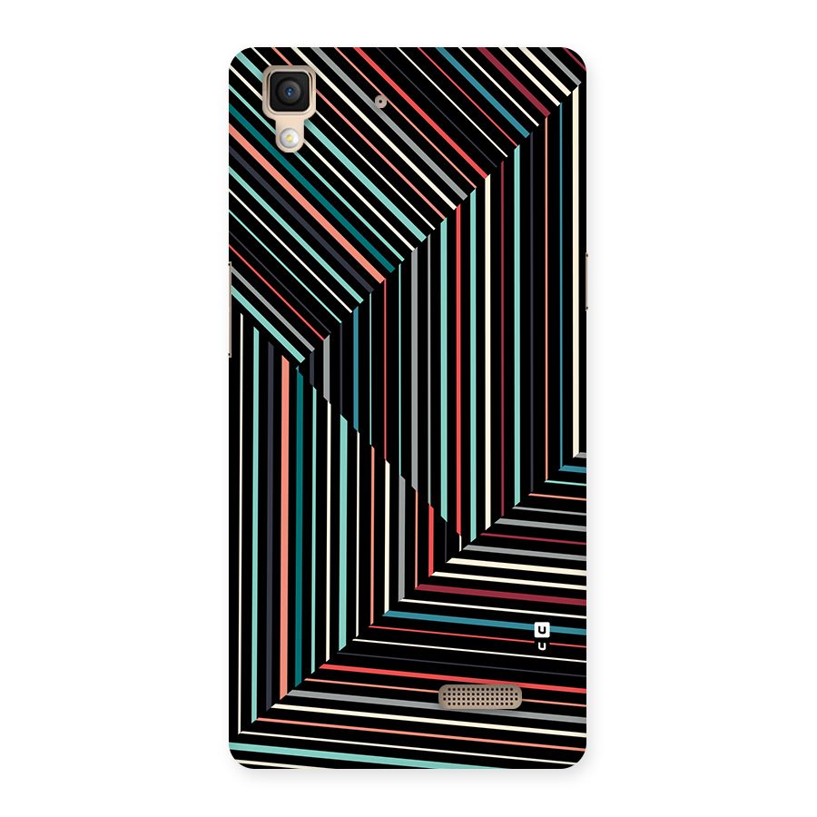 Angulars Stripes Back Case for Oppo R7