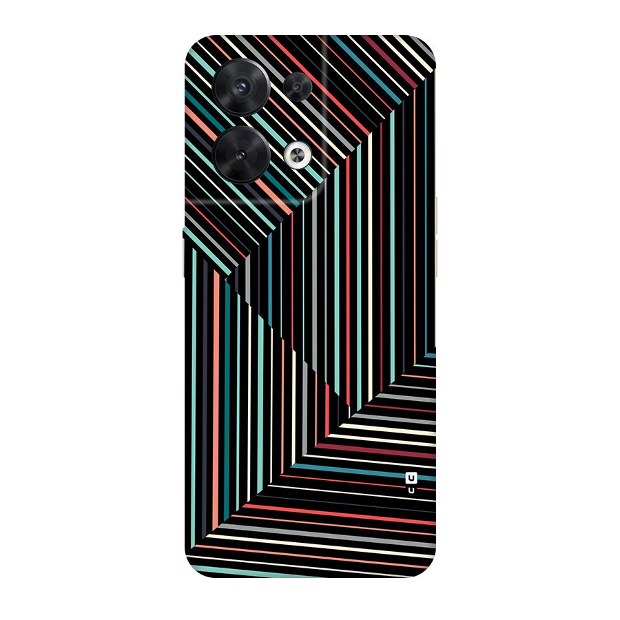 Angulars Stripes Back Case for Oppo Reno8 5G