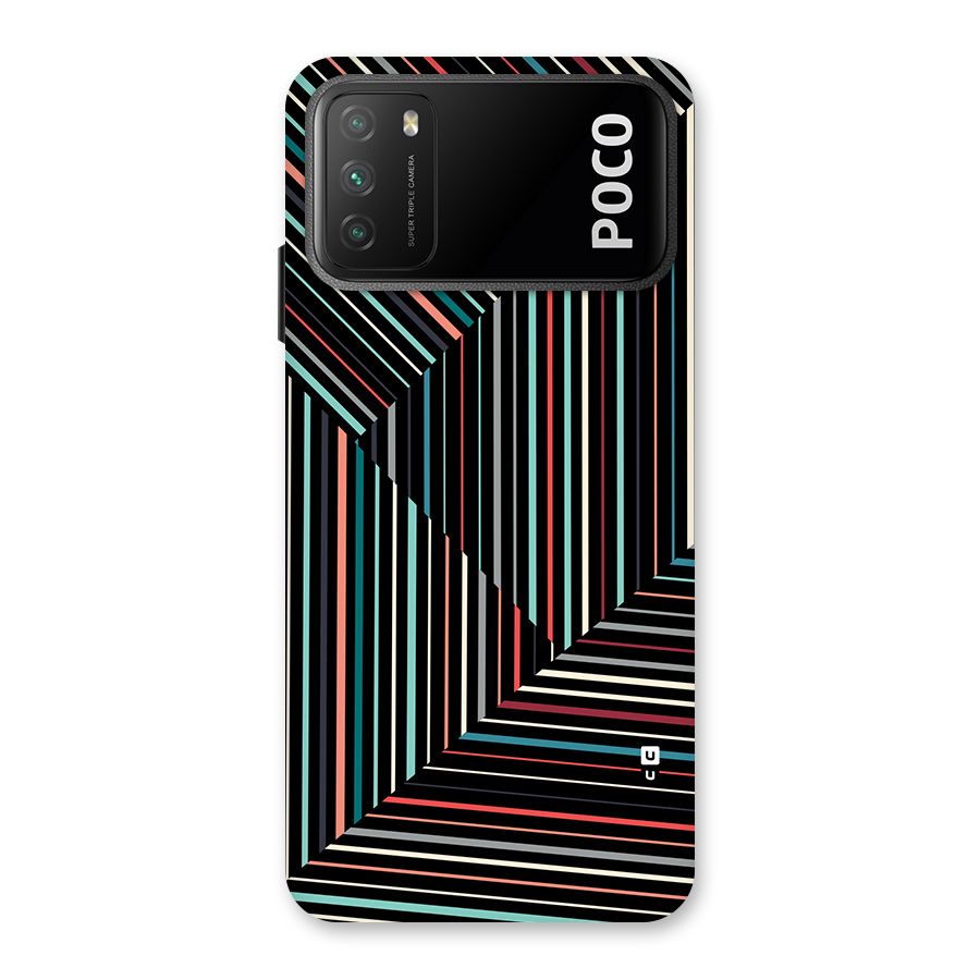 Angulars Stripes Back Case for Poco M3