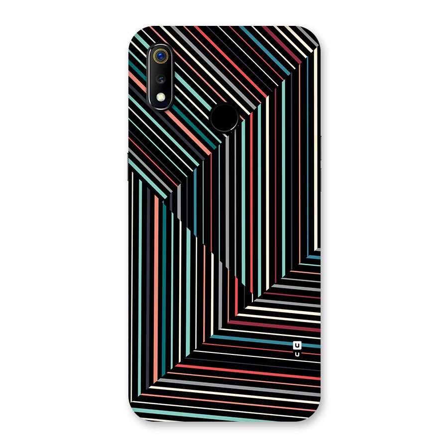 Angulars Stripes Back Case for Realme 3