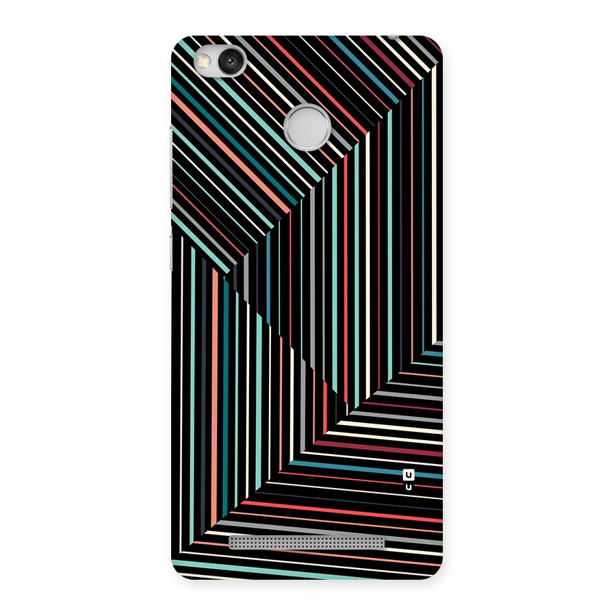 Angulars Stripes Back Case for Redmi 3S Prime