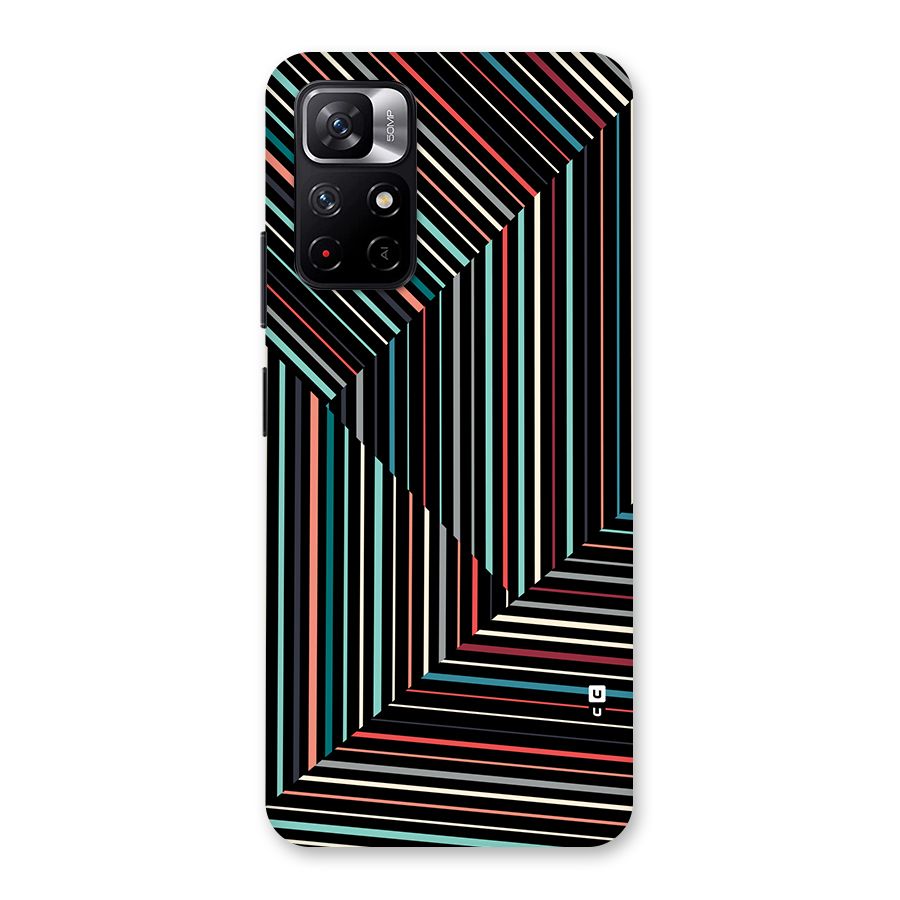 Angulars Stripes Back Case for Redmi Note 11T 5G