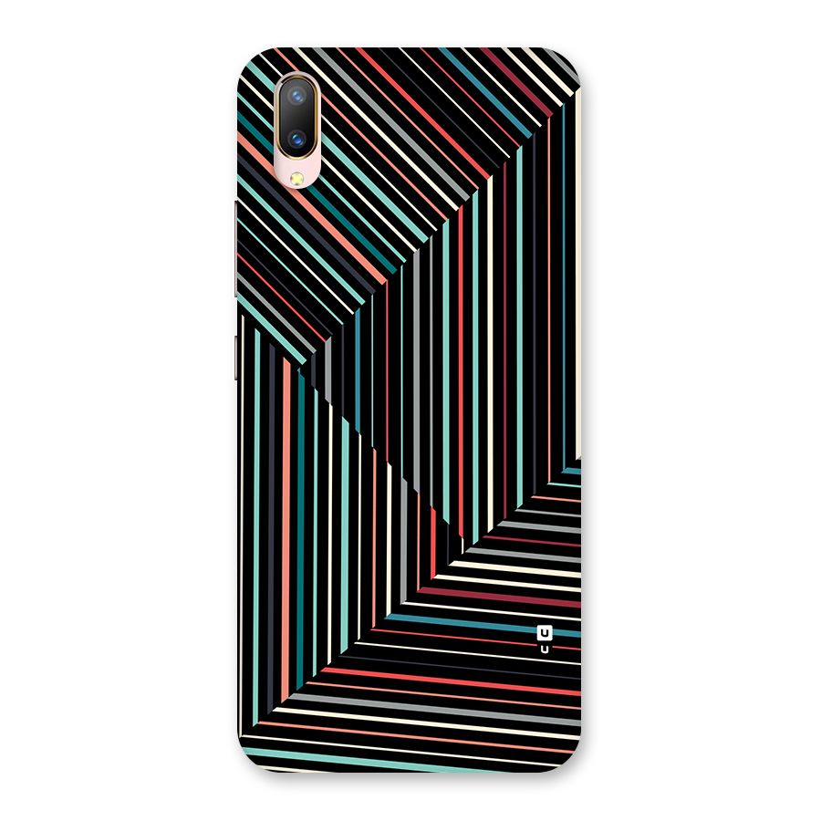 Angulars Stripes Back Case for Vivo V11 Pro