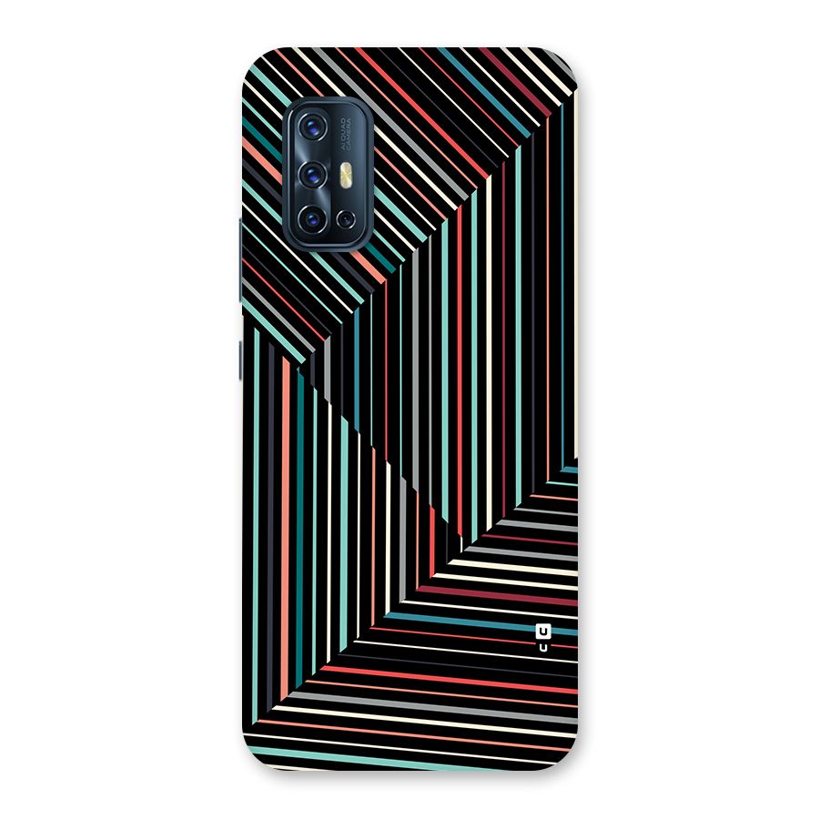 Angulars Stripes Back Case for Vivo V17