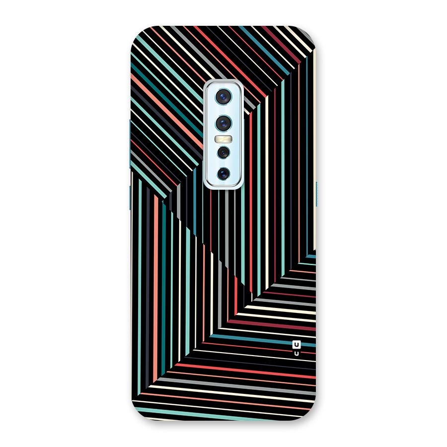 Angulars Stripes Back Case for Vivo V17 Pro