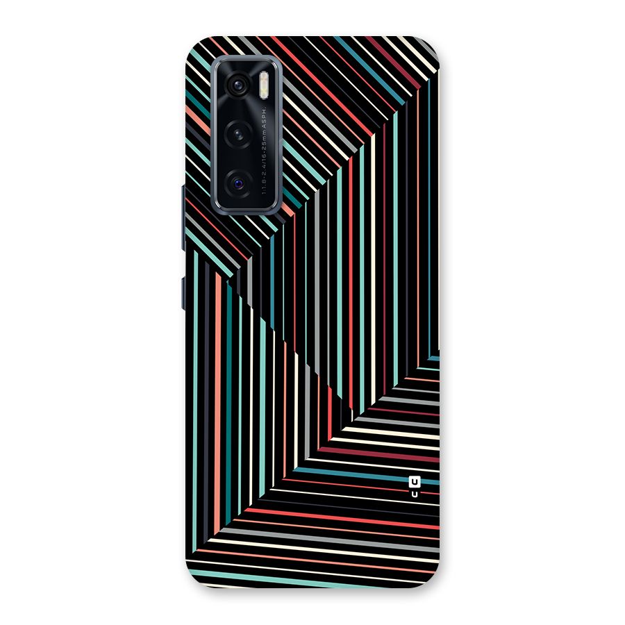 Angulars Stripes Back Case for Vivo V20 SE