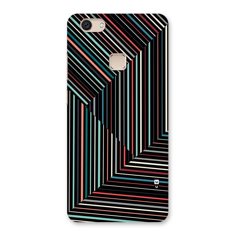 Angulars Stripes Back Case for Vivo V7