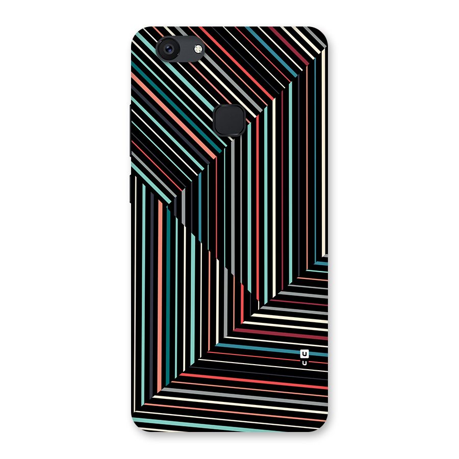 Angulars Stripes Back Case for Vivo V7 Plus