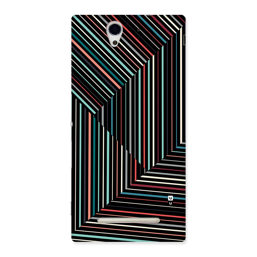 Angulars Stripes Back Case for Xperia C3