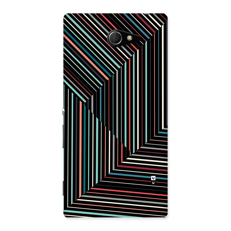 Angulars Stripes Back Case for Xperia M2