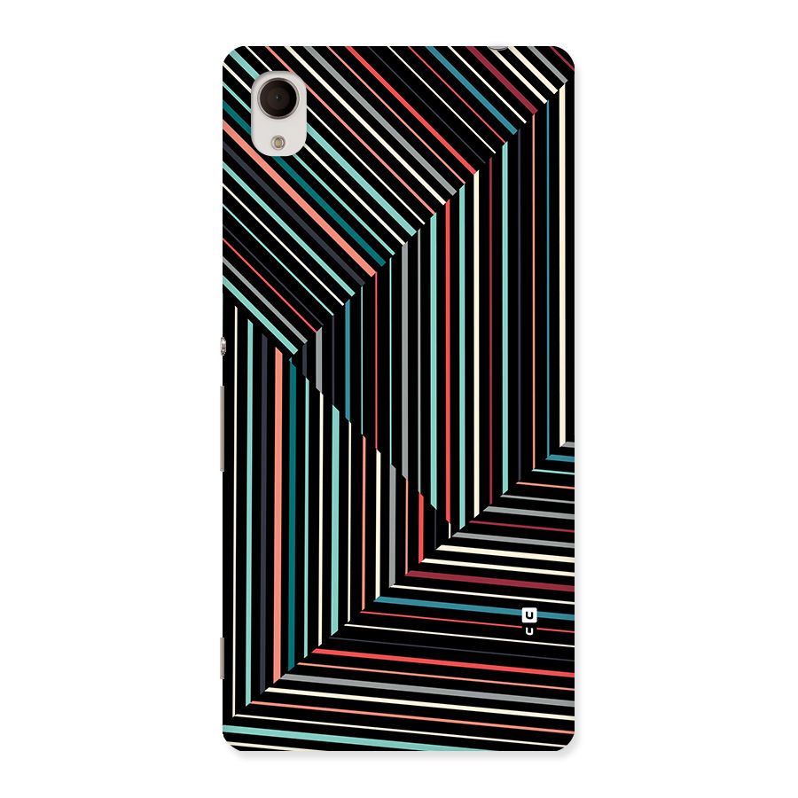 Angulars Stripes Back Case for Xperia M4 Aqua