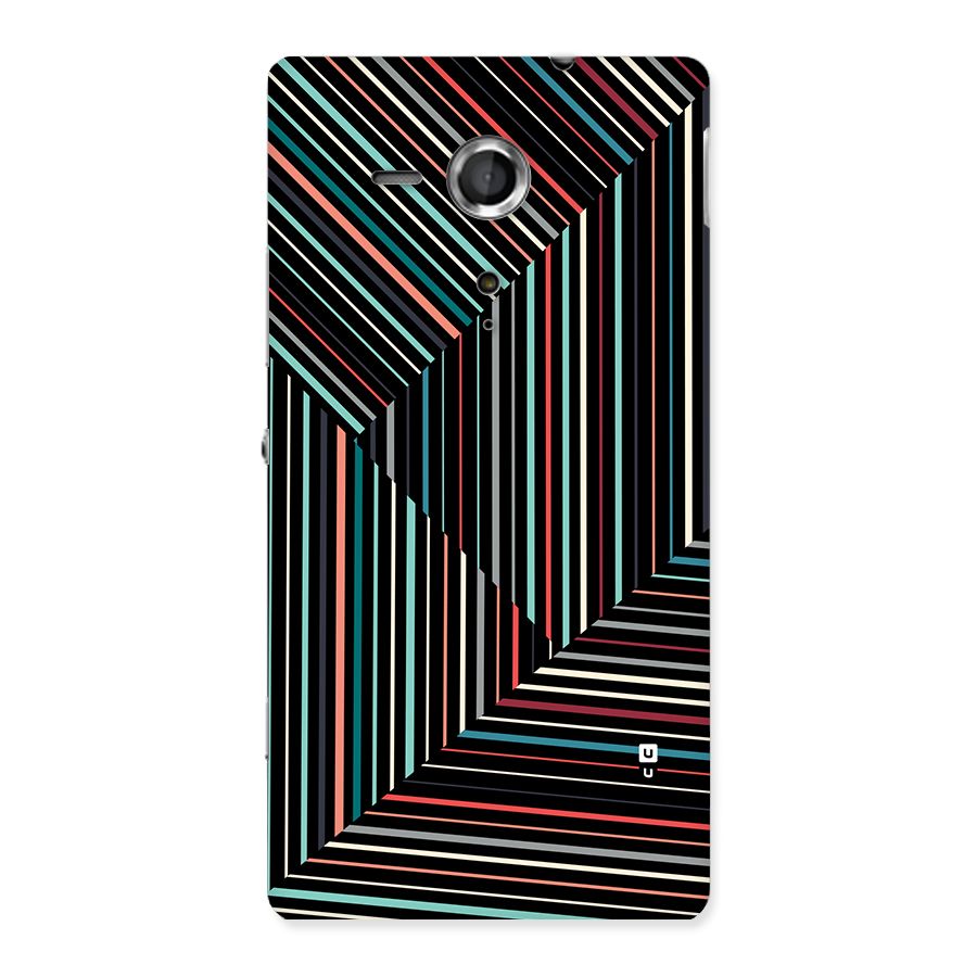 Angulars Stripes Back Case for Xperia Sp